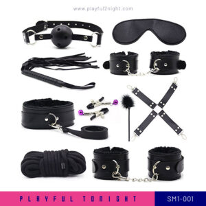 Playful2night_Black SM Set for BDSM_SM1-001